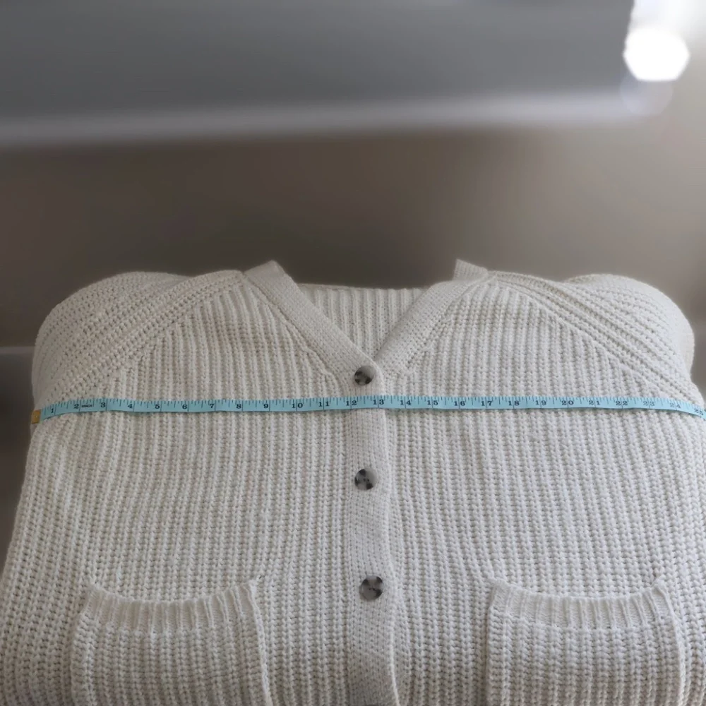 Able Cristina Boyfriend Cardigan Womens XL Cream Closet Staple Coastal - Picture 7 of 10